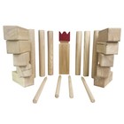 Kubb Game Premium Set Outdoor Backyard Tossing Game Wooden Set With Carrying Bag
