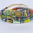 Millefiori Venetian Mixed Trade Beads 34inch