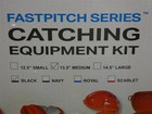 All-star Fastpitch Series Softball Catcher s Kit Medium 13 5  Black New
