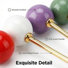 Stainless Steel Coffee Stirrers 7  Candy Head Beverage Stir Sticks Cocktail