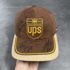 Dale Jarrett Ups Racing Hat Signed Autograph   Crew Brown Trucker Cap Nascar