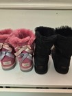 Ugg Bailey Button And Pink  Baily Bow Lot  Of 2  Blk  Pink Size 6 And 3  Female