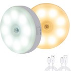 Motion Sensor Led Night Light Battery Power Indoor Closet Cabinet Wall Cabinet