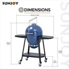 Charcoal Grill 20-inch Kamado Grill Outdoor Egg Grill With Pizza Stone  Ultimate