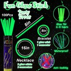 100 Pk 8  Glow Sticks Bulk Party Favors  Light Up Glow Necklaces   Bracelets In 
