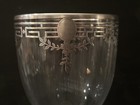 Early 1900   s Sterling Overlay Etched Glass Vase By A h  Heisey Co  No Monogram