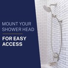 Hammerhead Solid Metal Handheld Showerhead Holder Wall Mount  Brushed Nickel