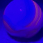 Swirl Glass Toy Marble Blue Yellow White - Uv Reactive Photos  Swirl Pattern