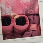 3 Pc Nike Jordan Baby Girls Gift Set  6-12 Months  Pink  Booties  Headband