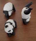 3 Vintage  1980s Panda Bear Resin Figurines From National Zoo Washington 