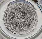 Mayan Indian With Aztec Mexican Design Sterling Silver Dish  925 Vintage