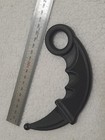 Polypropylene Training Karambit Knife With Safe Rounded Tip Black