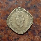 1943 British India 2 Annas Coin -  b8536