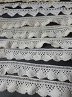 Lot Of Antique Crochet Tatting Tatted Lace Trim Edging Pillowcase Crafts Pair
