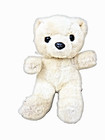 Russ Huggles White Teddy Bear Small Plush Stuffed Animal Toy Vintage