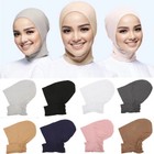 Muslim Neck Cover Head Scarf Inner Hijab Caps Islamic Underscarf Ninja Hat      