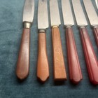 7pc Vintage Rare Red   Orange Catilin  Bakelite Beautiful Butterscotch Mixed