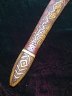 Australian Aboriginal  Stlye Carved And Painted Wooden Boomerang Wall Art