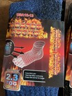 Bundle Of 3 Men   s Heated Sock Tog 2 3 Size 10-13 Extra Thick Yarn