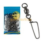20 60pcs Ball Bearing Fishing Swivels Snap Coastlock Fishing Line Connector