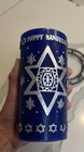 Happy Hanukkah Blue Cobalt Candle Menorah And Star Of David Design Clean Unused
