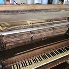 Antique Oak Victorian Beckwith Upright Piano