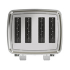 Ge 4-slice Toaster Stainless Steel Extra-wide Slots 7 Shade Settings 1500w