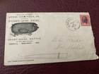 1890 Postal Cover Advertising Jonas Dinninger  Swine  cattle Greenville  Oh
