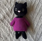 Authentic Jellycat Fuchsia Knitten Kitten Cat Sweater 9 