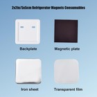 2x2in Square Fridge Magnet Maker Machine Kit W  Paper Cutter   100pcs Materials-