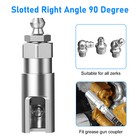 8pcs Grease Gun Injector Needle Set Dispenser Nozzle 90 Degree Coupler Adapter