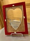 Vintage Shabby Chic Sea Shell  sweetheart   Folk Art Picture Frame Ooak