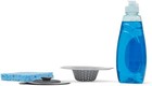 Flexible Grey Silicone Sink Strainer And Stopper For Kitchen Drains By Home Basi