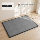 Qaba 1 2  Thick Baby Play Mat For Floor  110  X 79  Playpen Mat  Dark Gray