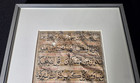 Antique Illuminated Quran Manuscript Leaf Persian Interlinear Gold Framed Koran