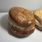 Vintage Faux Fake Food Plate Wall Bagel Cream Cheese Staging Display Prop Lot