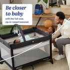 Graco On The Go Zip Pack  n Play Playard  Folding Playpen With Bassinet  Reeves