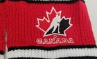 Vintage Canada Olympic Hockey Sogo Knitted Scarf 62  X 8 