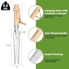 Workpro 5-in-1 Hand Weeder Puller Stainless Steel Garden Trowel W  Wooden Handle