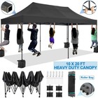 10x20ft Heavy Duty Pop Up Canopy Tent Waterproof Outdoor Wedding Party Gazebo
