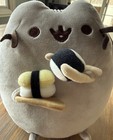 Pusheen Snackables Sushi Chopsticks Stuffed Animal Cat  9 5  Plush