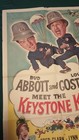 Abbott   Costello Meet The Keystone Kops Orig  Litho Movie Poster Copyright 1954