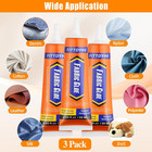 3pcs Fabric Glue Permanent  60 Ml Washable Clear Clothing Glue  Super Fabric