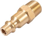 10 Pack Brass Air Hose Fittings     1 4  Npt Male Quick Connect Couplers   Plugs