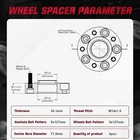 4pcs 1 5  5x5 Hubcentric 14x1 5 Wheel Spacers For Jeep Wrangler Grand Cherokee