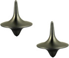 2pcs Silver Accurate Spinning Top forever Spin  Portable Precision  