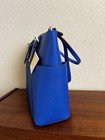 Michael Kors Jet Set Item East West Top-zip Tote Saffiano Leather Bag Blue