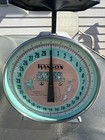 Antique Hanson Mint Green Nursery Scale Baby Photo Prop Baby Scale Model 3025   