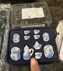 15pc Dollhouse Miniature Tea Set Porcelain Pot Cup Plate Doll Furniture Decor