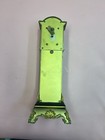 Metal Miniature Grandfather Clock Green Gold Roman Numerals 8-day Mechanical